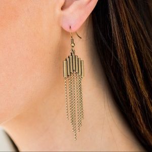 Radically Racial Brass Earrings